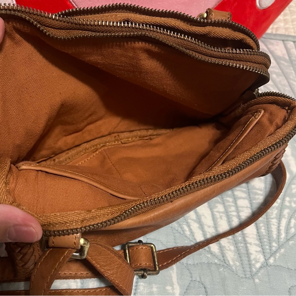 Brown Genuine Leather Women's Bag Brand new with tag 🏷️ - Picture 4 of 7
